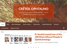 Tablet Screenshot of creteilophtalmo.fr